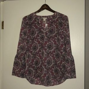 Jcrew bell sleeve blouse NWT